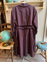 Load image into Gallery viewer, Vintage FOG Burgundy Trench Coat