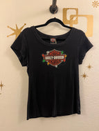 Women's Harley Davidson Christmas Tee