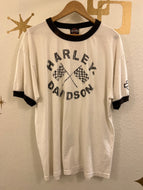 White Ringer Harley Davidson Tee, West Baden, IN