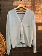 Light Blue Grand Slam Munsingwear Cardigan Sweater