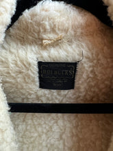 Load image into Gallery viewer, 70s Sears Roebucks Vintage Denim Sherpa Lined Coat — 44R