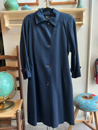 Vintage Navy Blue Jacobson’s 100% Pure Wool Buttoned Coat