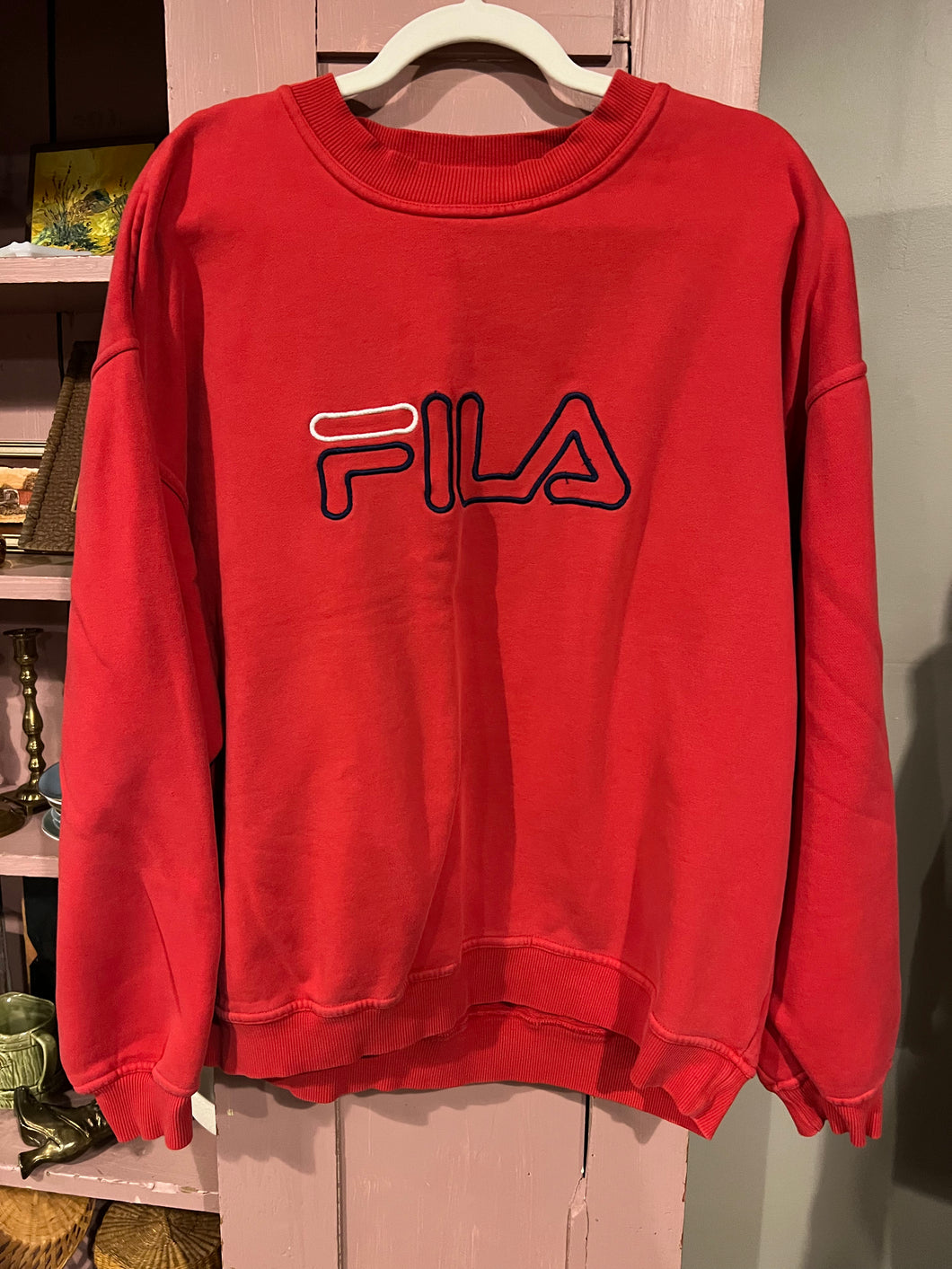 Vintage 90s FILA Crewneck, Sz XL