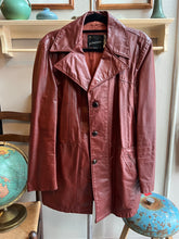 Load image into Gallery viewer, Vintage 70s JC Penny Brown Leather Jacket