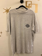 Grey Harley Davidson Pocket Tee