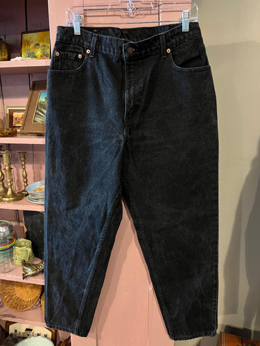 09 - 90’s Vintage Levi’s 551, Black Denim, 14S - 1996 Relaxed/Tapered