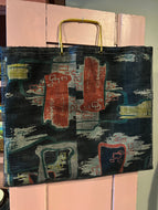Vintage Fabric/Mesh Tote
