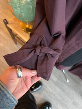Load image into Gallery viewer, Vintage FOG Burgundy Trench Coat