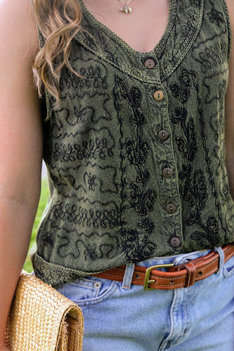 Vintage Embroidered Tank