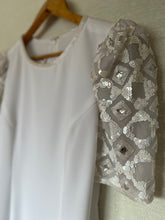 Load image into Gallery viewer, Vintage White Beaded Dress