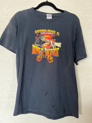 Vintage Black Bike Week T-shirt