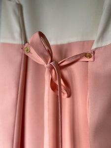 Vintage White/Pink Belted Dress