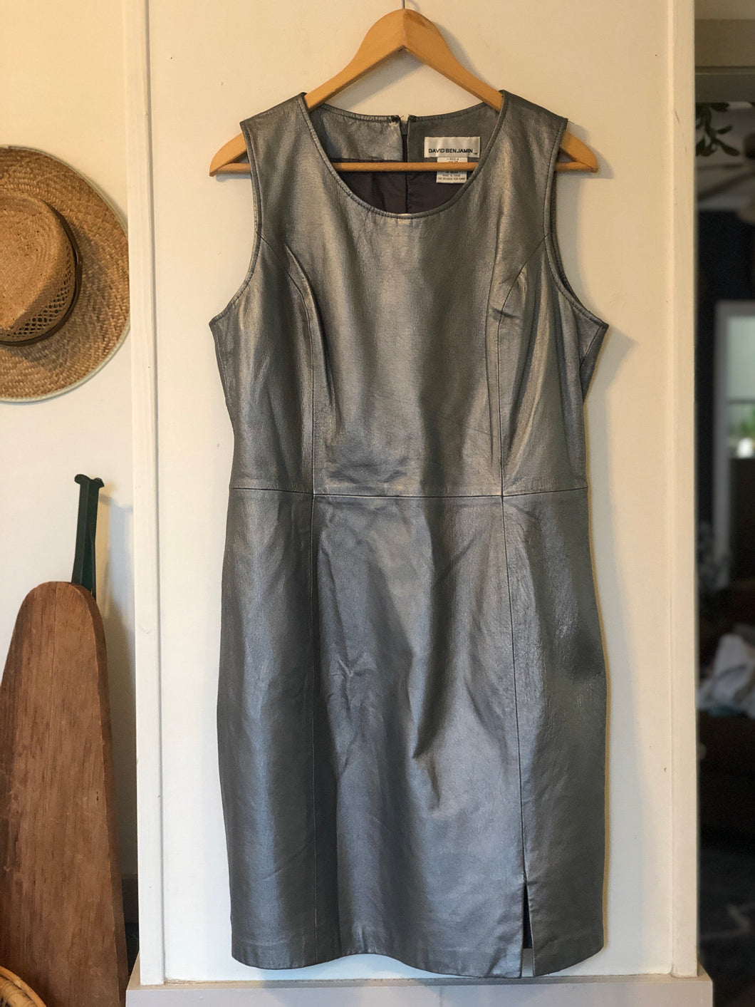 Silver Leather Dress